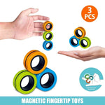 Leader Brains™ Magnetic Fidget Stress, Anxiety Relief Magnetic Spinner Ring