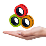 Leader Brains™ Magnetic Fidget Stress, Anxiety Relief Magnetic Spinner Ring